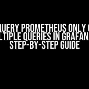 How to Query Prometheus Only Once for Multiple Queries in Grafana: A Step-by-Step Guide